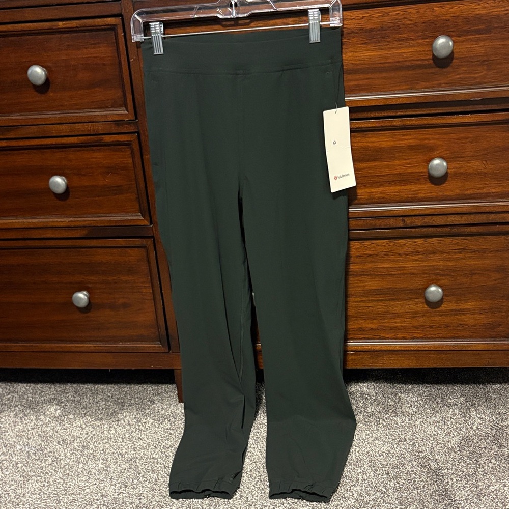 Lululemon Athletica Dark Green Track Pants - Picture 1 of 5